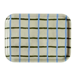 Geruite dienblad 20x27 cm, Pistage