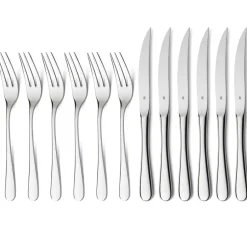 Geschenkidee grillbestek 12-delig, Roestvrij staal