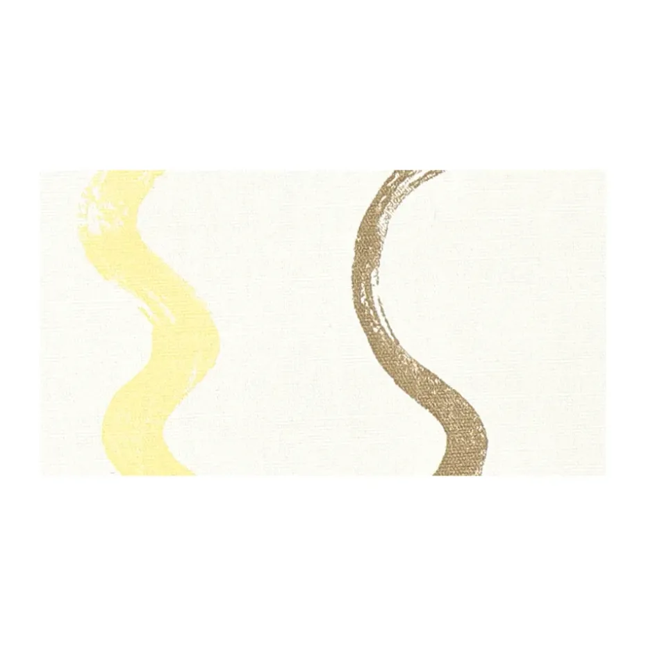 Gestreept tafelzeil, White-yellow