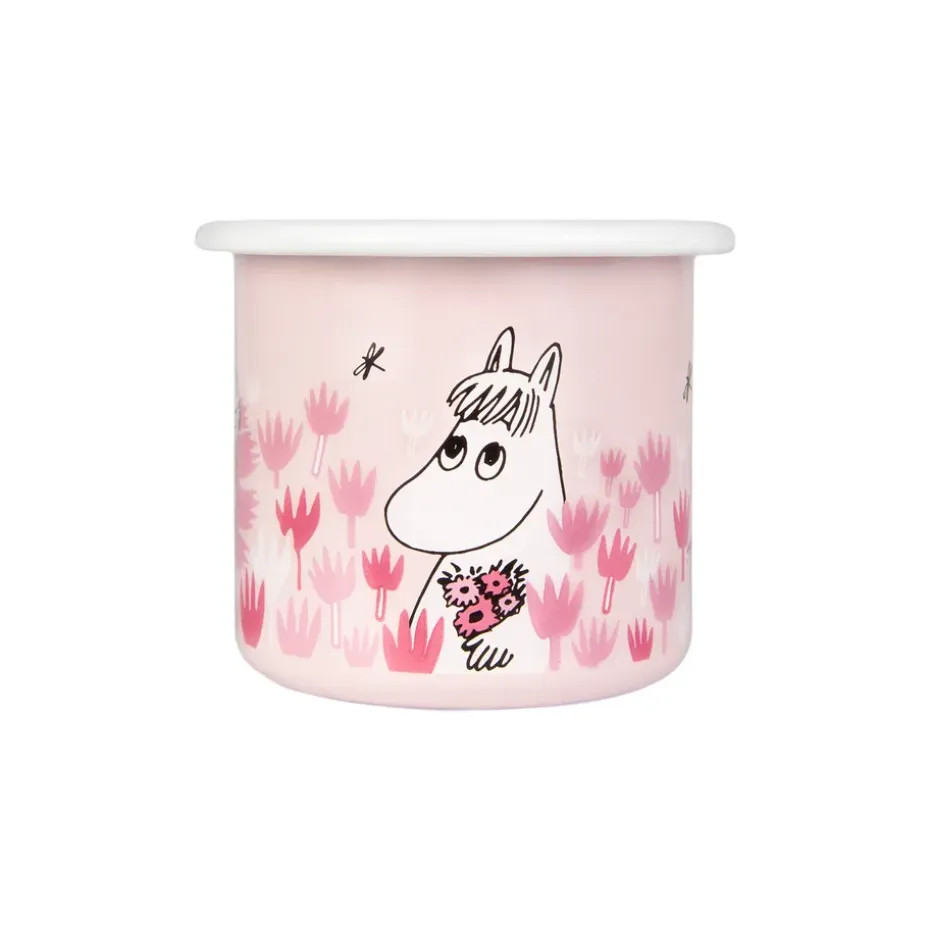 Girls emaillen mok 25 cl, Roze