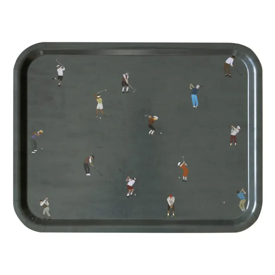 Golfers dienblad, 33x43 cm