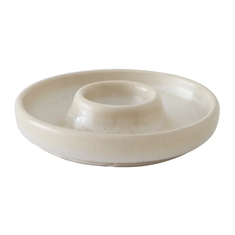 Granada eierdop Ø12 cm, Creme wit-beige