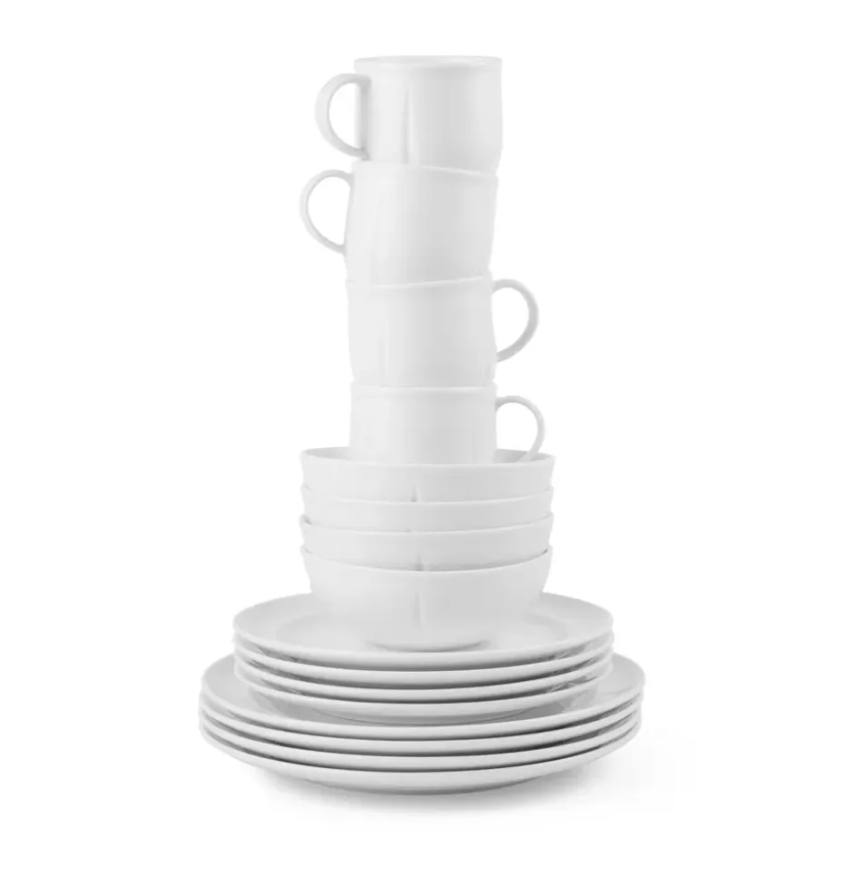 Grand Cru Soft serveerset wit 16-delig, Wit