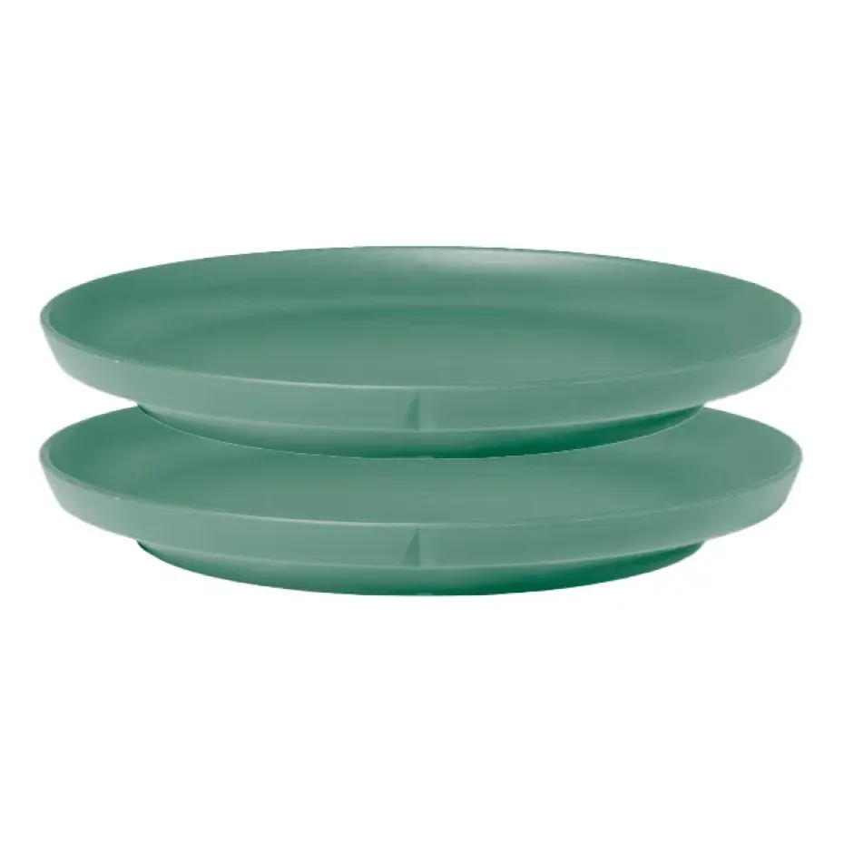 Grand Cru Take bord Ø19,5 cm 2-pack, Mistgroen