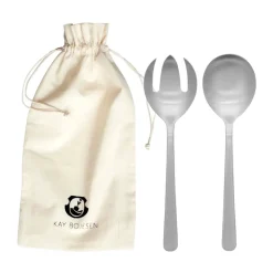 Grand Prix saladebestek 18,5 cm 2-delig, Matte steel