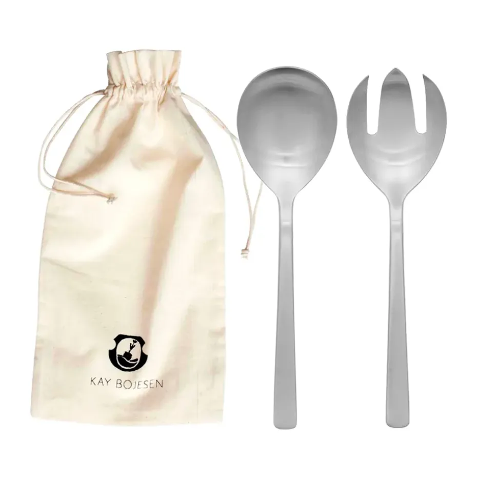 Grand Prix saladebestek 23,5 cm 2-delig, Matte steel