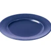 Groovy bord Ø 27 cm, Blauw
