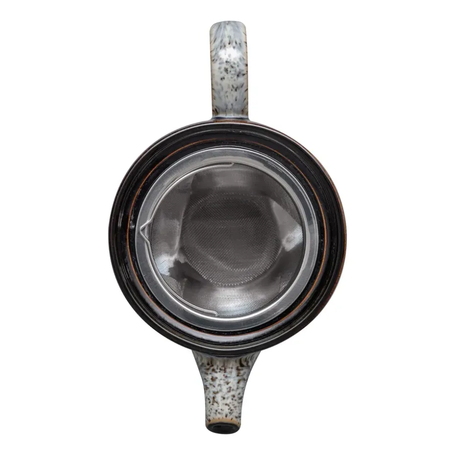 Halo brew theepot 0,44 l, Blauw-grijs-zwart