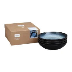 Halo pastabord 22 cm 4-pack, Blauw-grijs-zwart