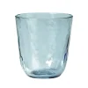 Hammered drinkglas 33,5 cl, Blauw