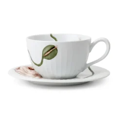 Hammershøi Poppy theekop met schotel 38 cl, Wit