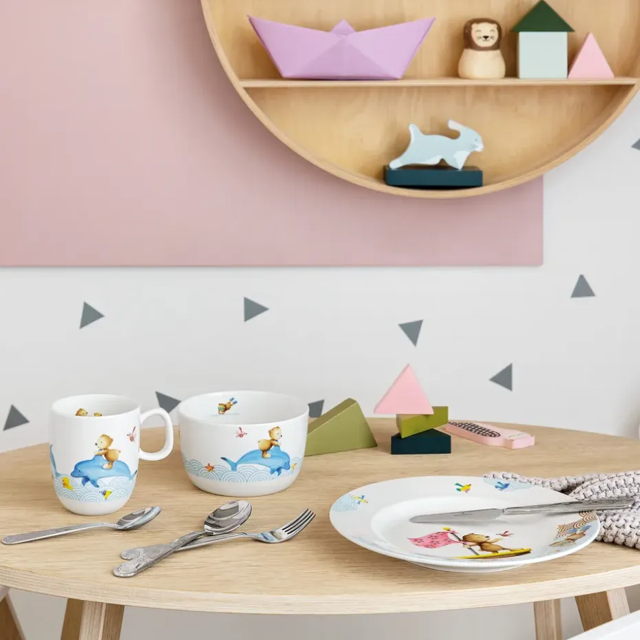 Happy as a Bear kinderservies en bestek, 7-delig