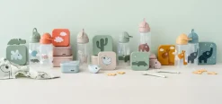Happy Clouds fles met rietje, Green