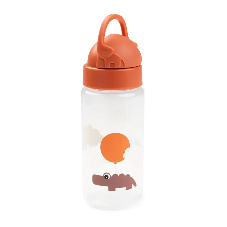 Happy Clouds fles met rietje, Papaya