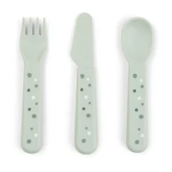 Happy Dots foodie bestekset 3-delig, Green