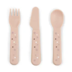 Happy Dots foodie bestekset 3-delig, Powder