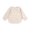 Happy Dots slabbetje met mouw, Poeder