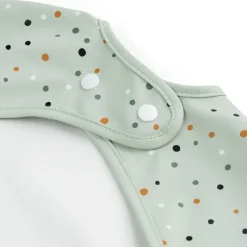 Happy Dots slabbetje met mouw, Groen