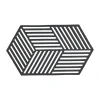 Hexagon pannenonderzetter groot, Black