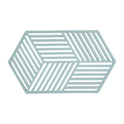 Hexagon pannenonderzetter groot, Fog blue