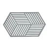 Hexagon pannenonderzetter groot, Cool Grey