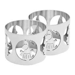 Hilke X Moomin servetringen Moominmamma 2-pack, Vernikkeld messing