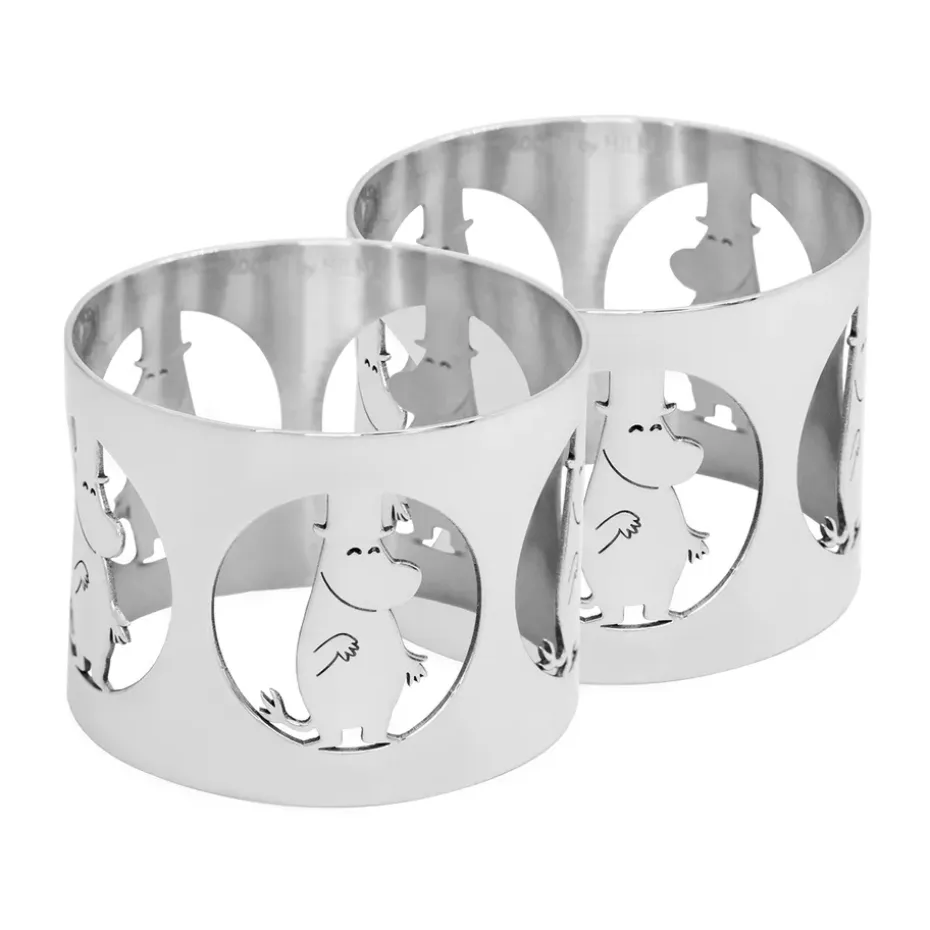 Hilke X Moomin servetringen Moominpappa 2-pack, Messing