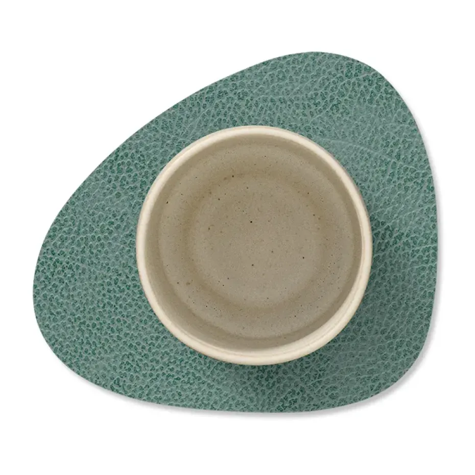 Hippo onderzetter (glazen) curve, pastelgroen