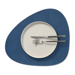 Hippo placemat curve M, Navy blue