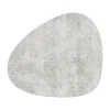 Hippo placemat curve M, White-grey