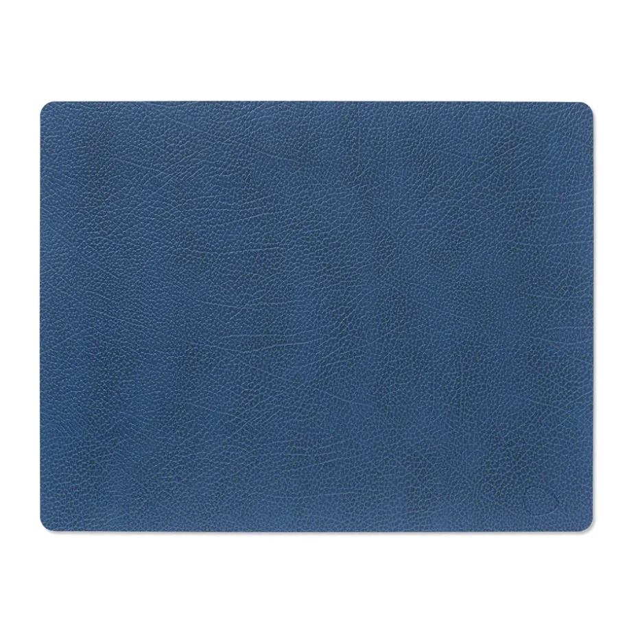 Hippo placemat square, marineblauw