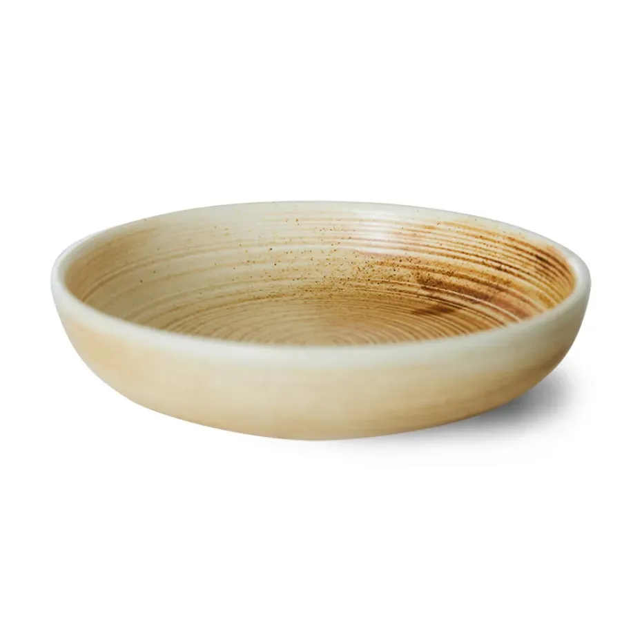 Home Chef diep bord large Ø21,5 cm, Rustic cream-brown