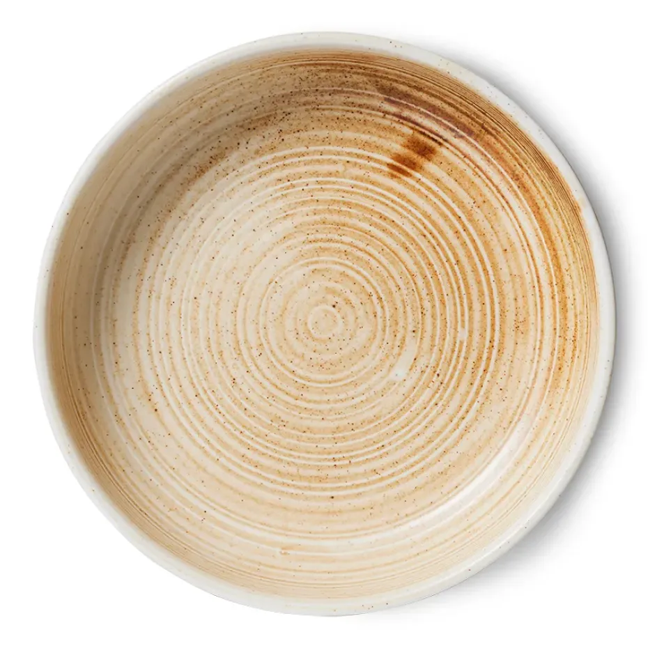 Home Chef diep bord large Ø21,5 cm, Rustic cream-brown