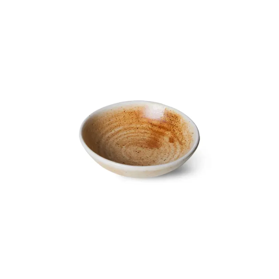 Home Chef kom klein Ø9 cm, Rustic cream-brown
