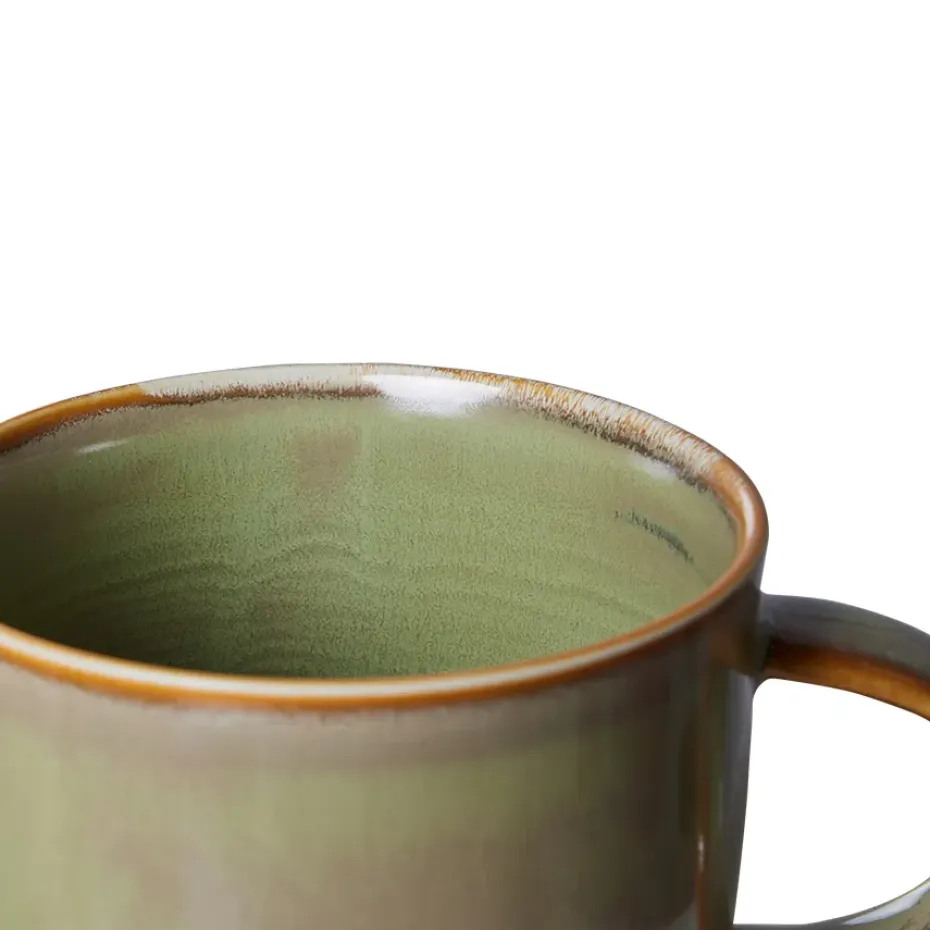 Home Chef mok met oor 32 cl, Moss green