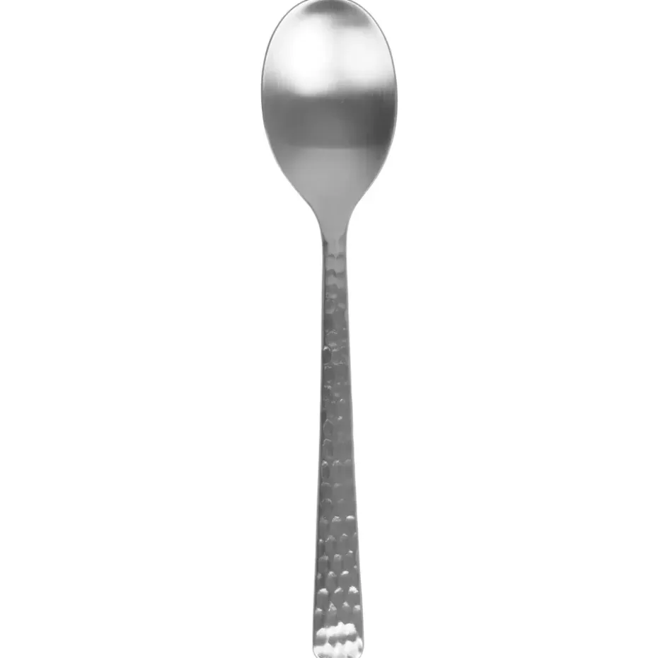 Hune eetlepel, Brushed satin hammered