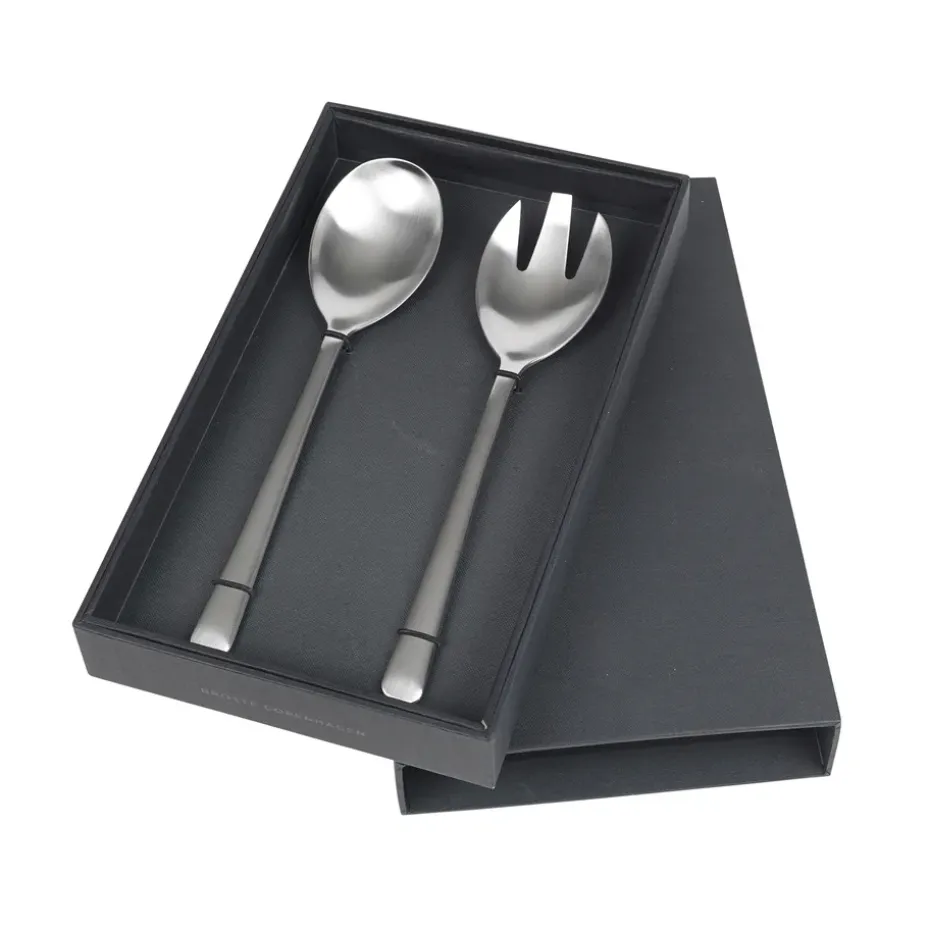 Hune saladebestek 2-pack, geborsteld satijn