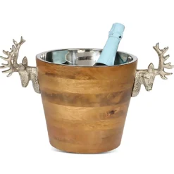 Huntsman wijnkoeler hert mangohout, 20 cm