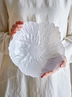 Iani schaal glas Ø26 cm, Wit