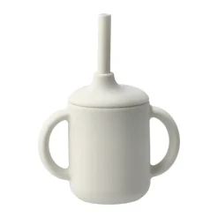 Idun beker met rietje siliconen 120 ml, Vanilla