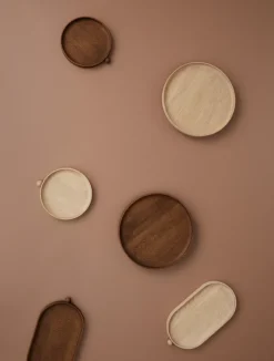Inka houten dienblad rond Ø30 cm, Nature