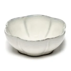 Inku geribbelde kom M Ø11 cm, White