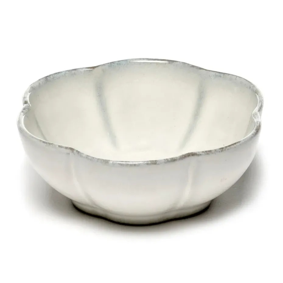 Inku geribbelde kom M Ø11 cm, White