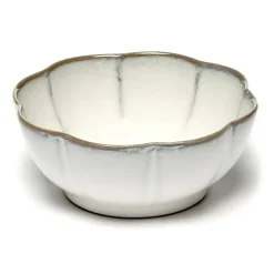 Inku geribbelde kom XL Ø15 cm, White