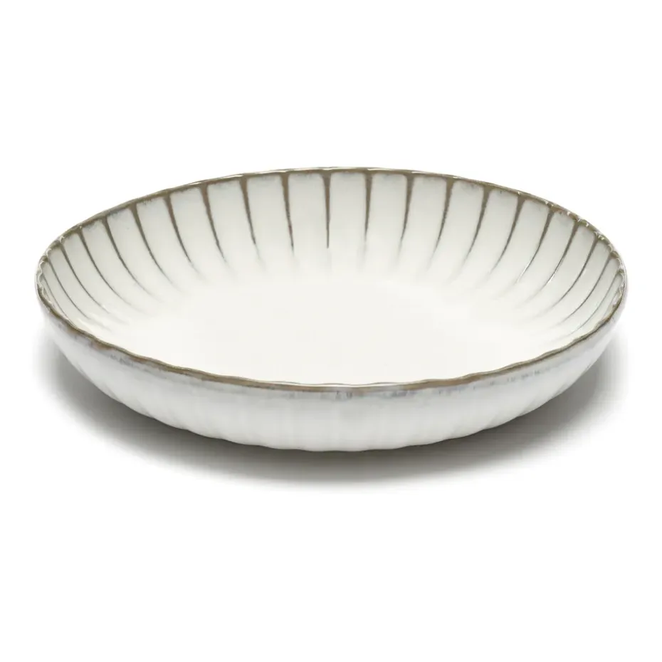 Inku hoog bord M Ø23 cm, White
