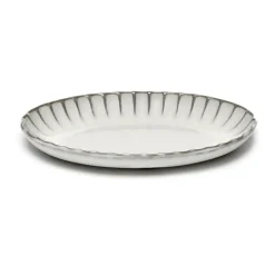 Inku ovale serveerschaal M 15,4x22 cm, White