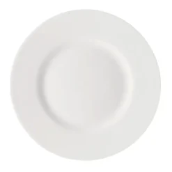 Jade Rim bord 23 cm, Wit