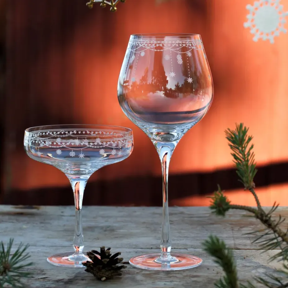 Julemorgen champagneglas, 20 cl