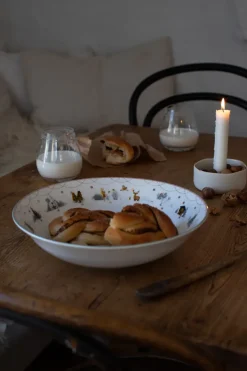 Julemorgen serveerschaal laag, Ø27 cm