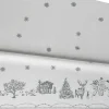 Julemorgen tafellaken, Wit-groen, 140x340 cm